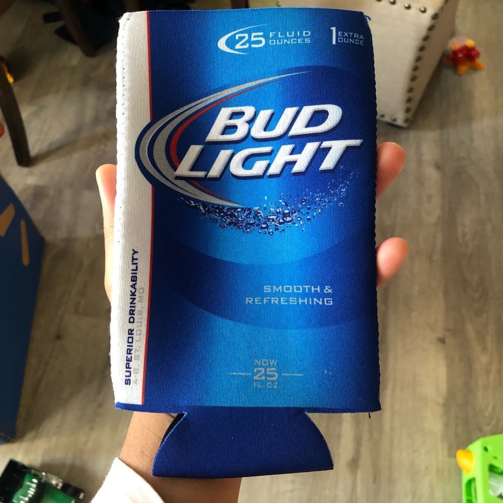 🔴 Bud Light Can Insulator Beer Holder EUC